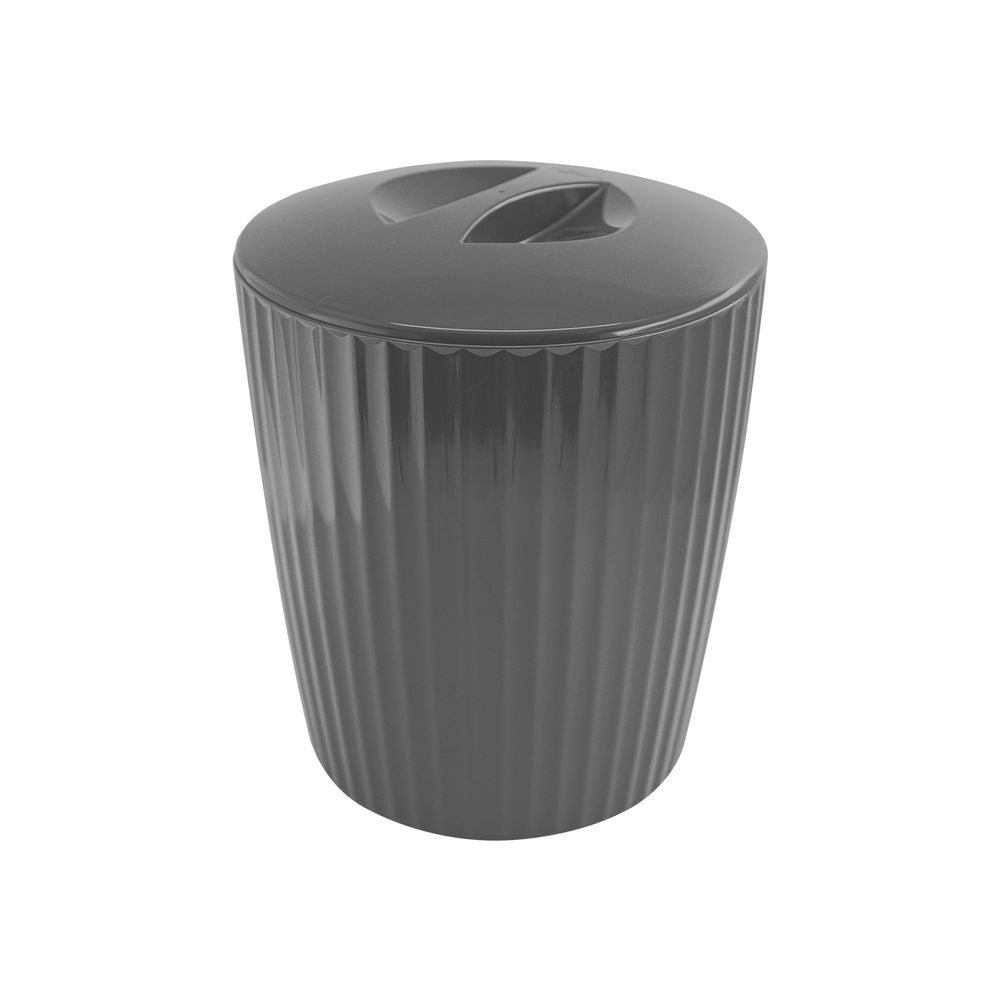Cesto de Lixo Lixeira Groove Chumbo 5 Litros