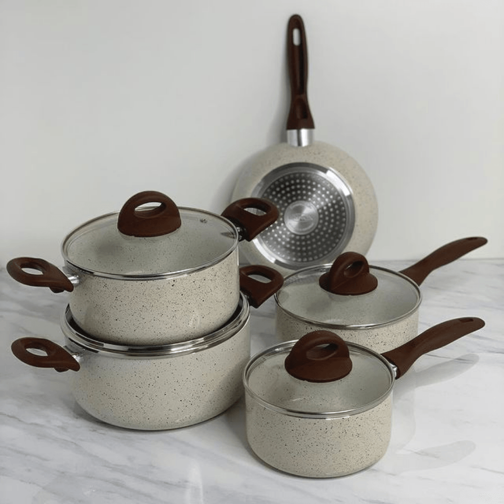 Jogo de Panelas 5 peças Com Fundo de Indução Vanilla Brinox
