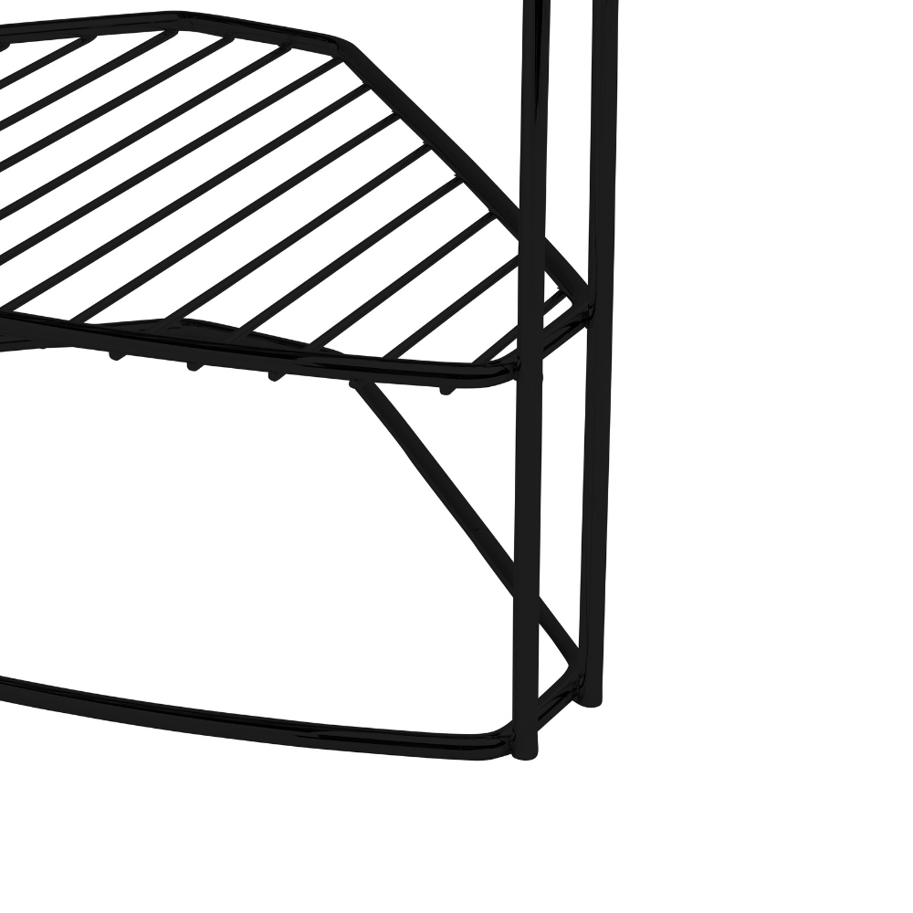 Organizador De Canto 3 Níveis Preto Fosco Linha Black