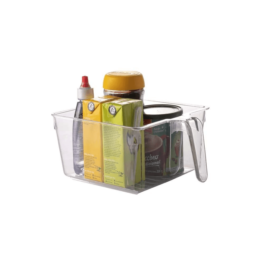 Organizador de Geladeira Quadrado com Pegador 22,3cm