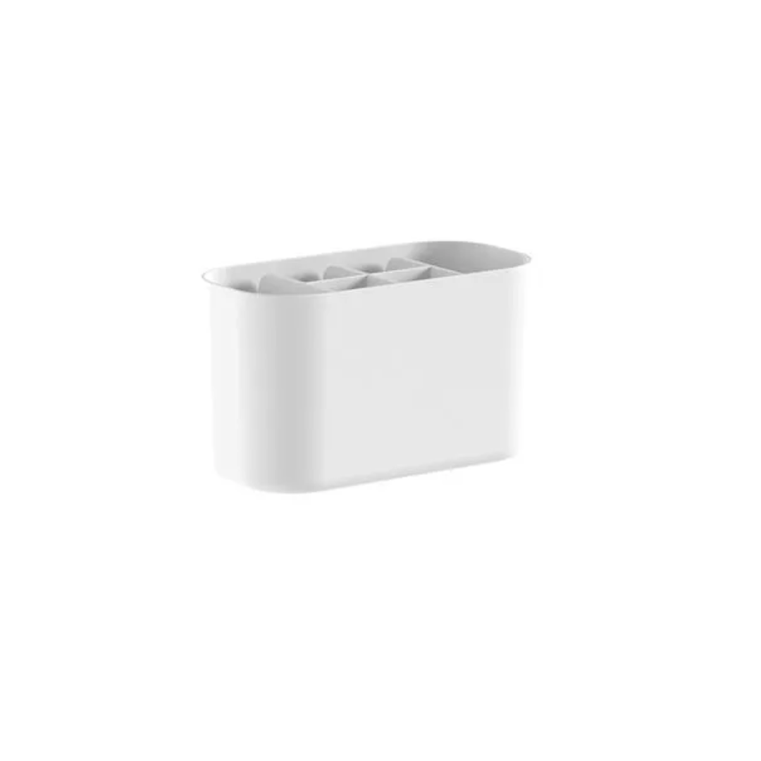 Organizador de Maquiagem com Divisórias Bold Branco 16,8cm