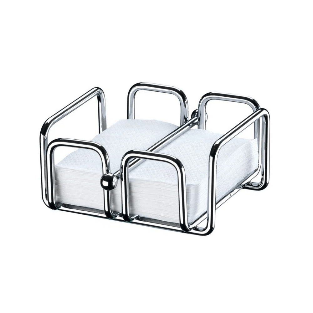 Porta Guardanapos Pequeno Com Peso Cromado