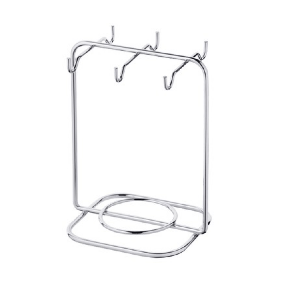 Suporte Porta Xícaras e Pires De Chá Cromado