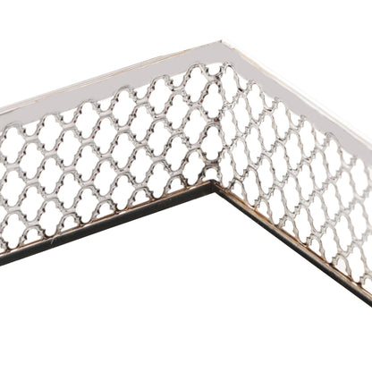 Bandeja de Metal com Espelho Barcelona Cromado 21cm