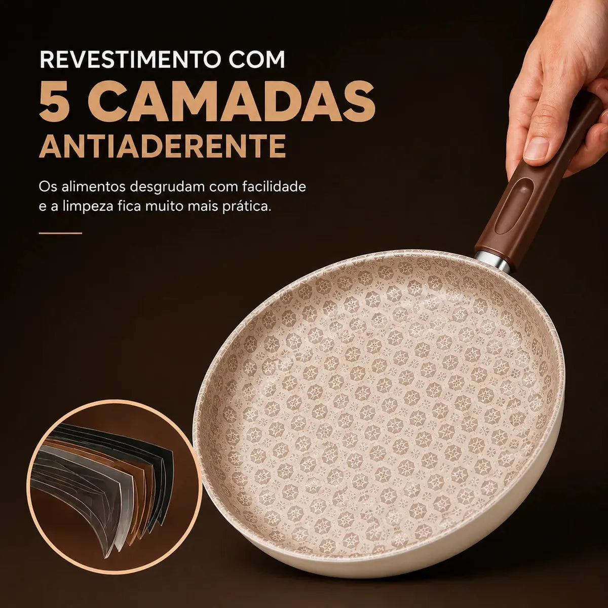 Jogo de Panelas 10 Peças Antiaderente - D'Italia