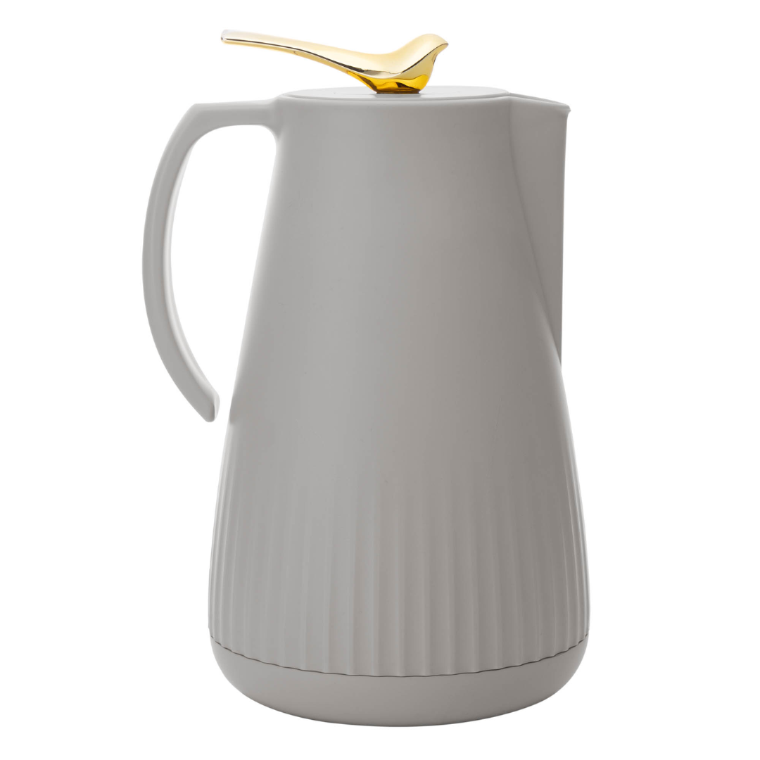 Garrafa Térmica de Plástico New Bird Cinza 1 Litro