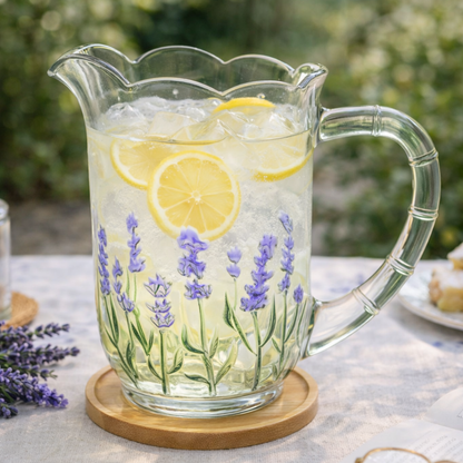 Jarra Lavanda Hand Painting Cristal 1,5L