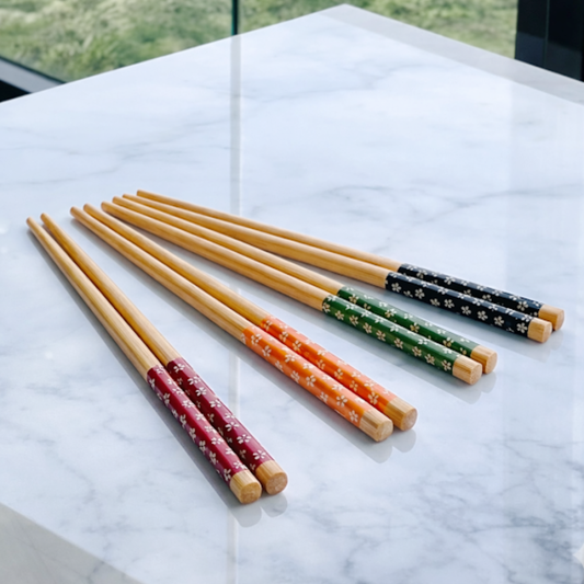 Jogo de Hashi 10 Peças Colorido 24cm
