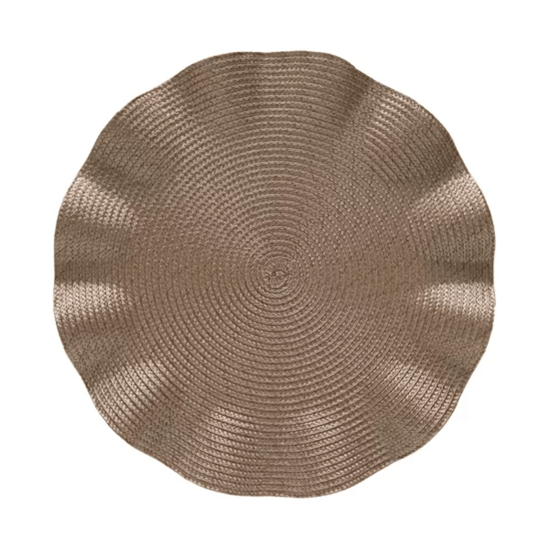 Jogo Americano Redondo Avulso Luna Wave Allure 38cm