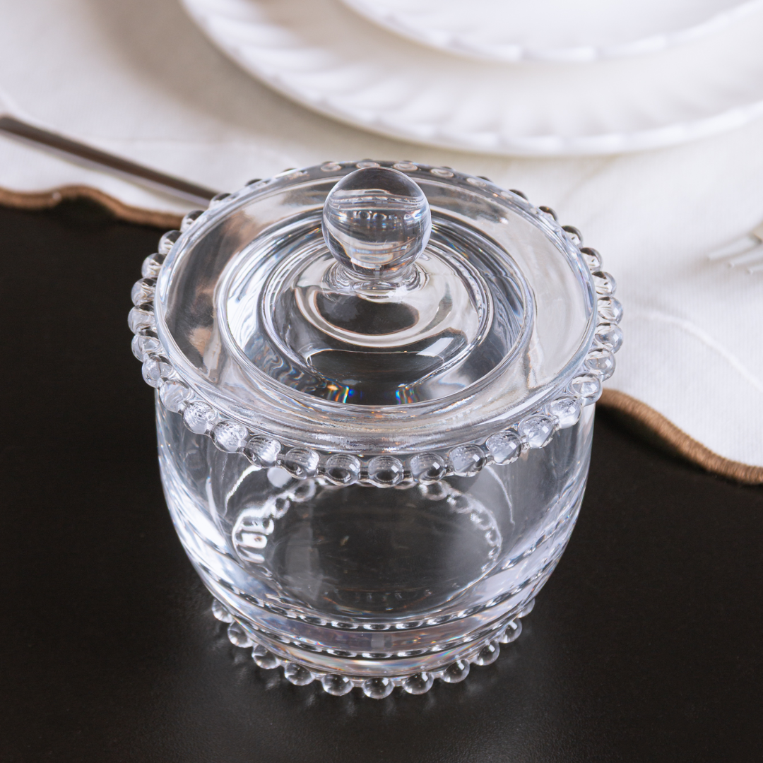 Manteigueira Francesa de Vidro com Tampa Pearl 155ml