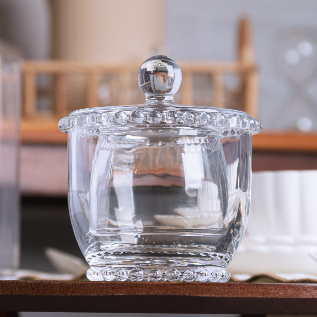 Manteigueira Francesa de Vidro com Tampa Pearl 155ml