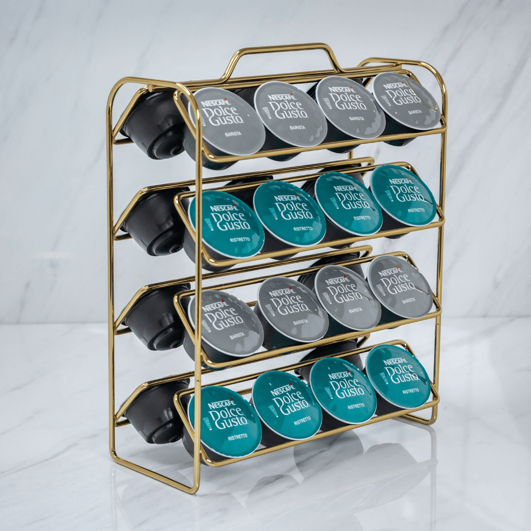 Organizador Porta Cápsulas de Café Dolce Gusto Dourado