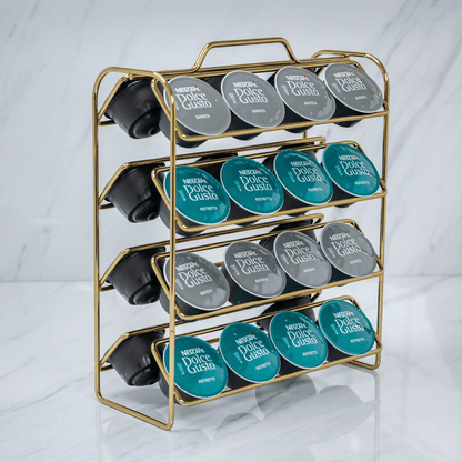 Organizador Porta Cápsulas de Café Dolce Gusto Dourado