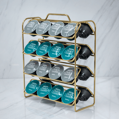 Organizador Porta Cápsulas de Café Dolce Gusto Dourado