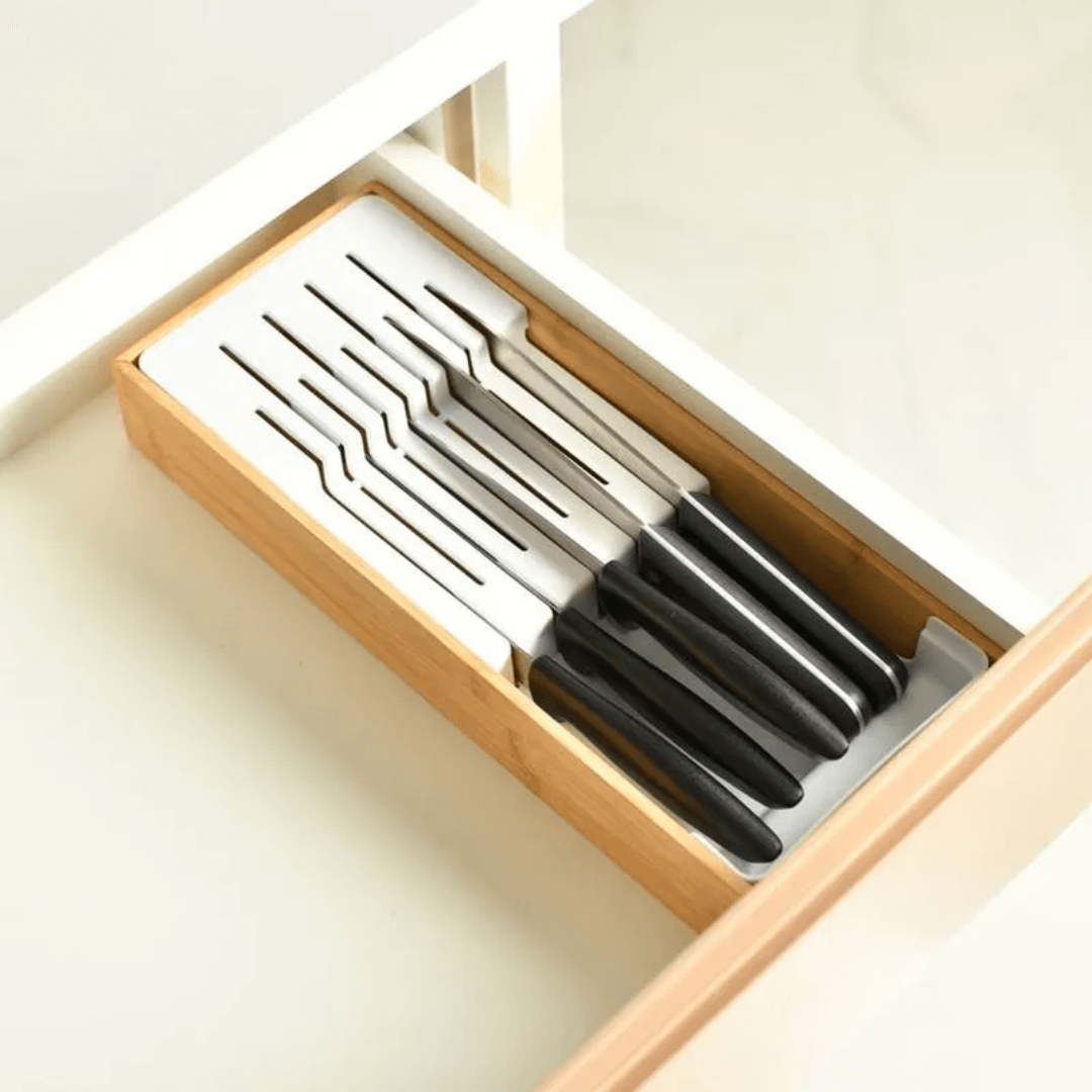 Organizador de Facas Keep em Bambu 38,5cm