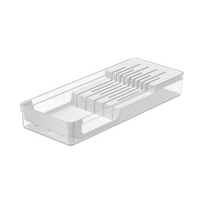 Organizador de Facas Clear Branco 37,5cm