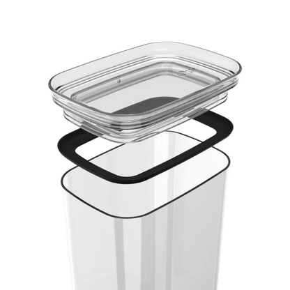 Pote Porta Mantimento Organizador Retangular com Tampa Hermética Natural Block 2,3 Litros