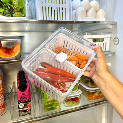 Pote para Geladeira Clear Fresh com 2 Cestos 2,2L