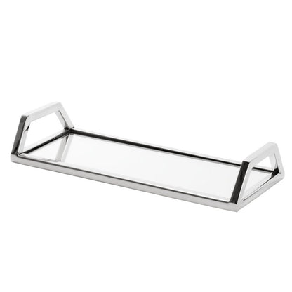 Bandeja Aço Inox com Espelho G - 30 cm