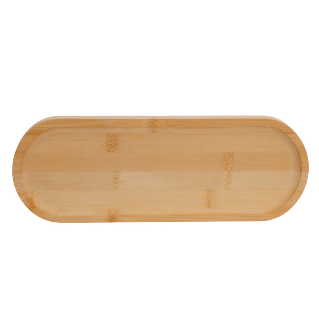 Bandeja Oval em Bambu 34cm