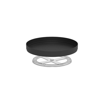 Organizador Giratório Lume Plástico Preto 25,5cm