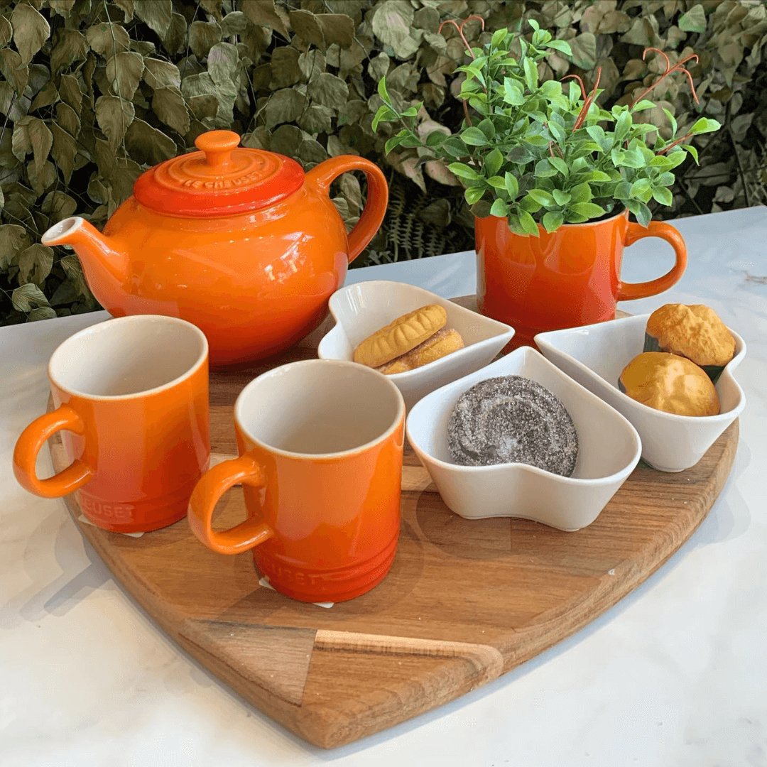 Caneca de Cappuccino Laranja 200ml Le Creuset