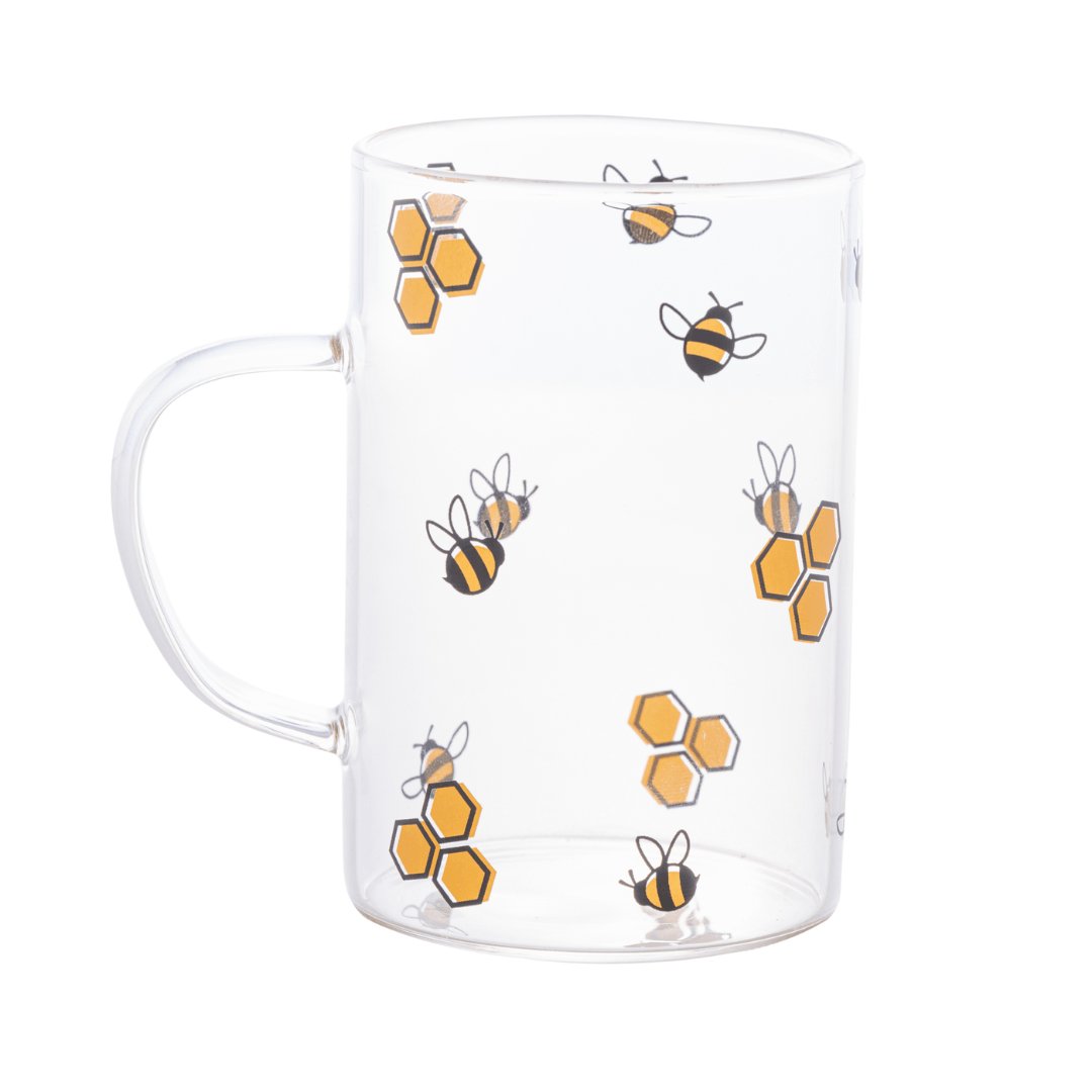 Caneca de Vidro Abelha Bee 280ml