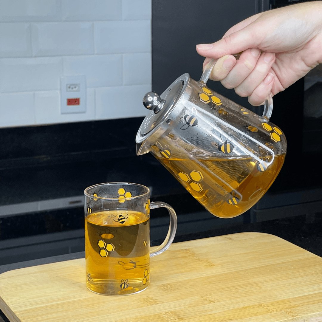 Caneca de Vidro Abelha Bee 280ml