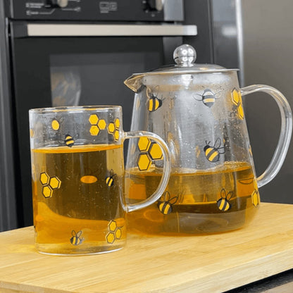 Caneca de Vidro Abelha Bee 280ml