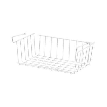 Cesto Organizador de Armário Médio 37,5cm Branco Cozinha Moderna