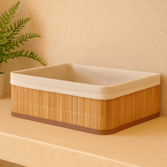 Cesto Organizador de Bambu 33cm