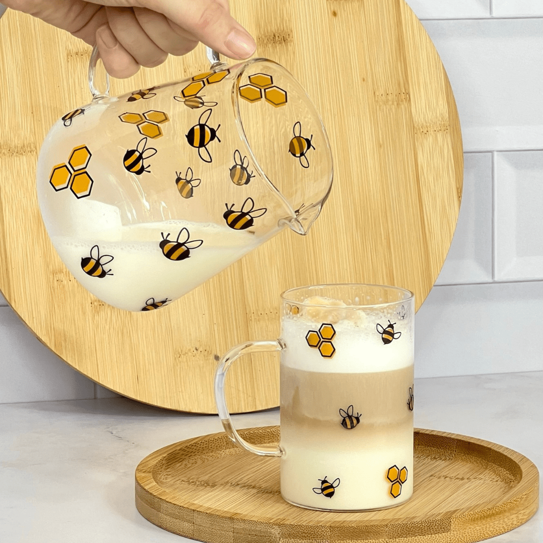 Caneca de Vidro Abelha Bee 280ml