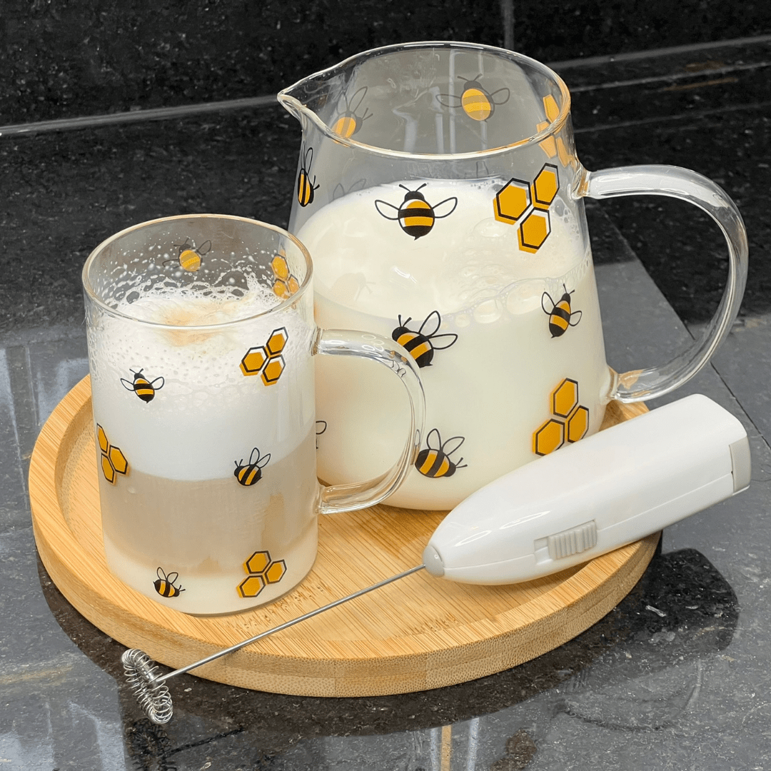 Caneca de Vidro Abelha Bee 280ml