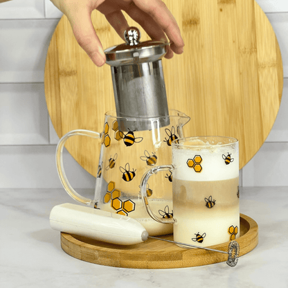 Caneca de Vidro Abelha Bee 280ml