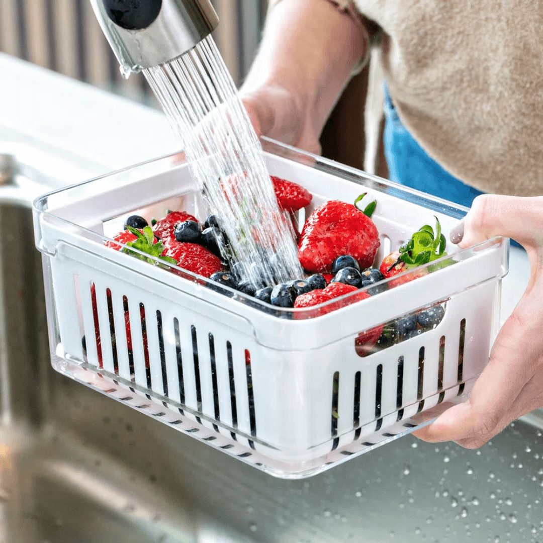 Organizador de Geladeira Clear Fresh com Cesto 2,2 Litros