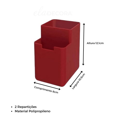 Conjunto Organizador de Pia Vermelho
