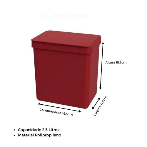 Conjunto Organizador de Pia Vermelho