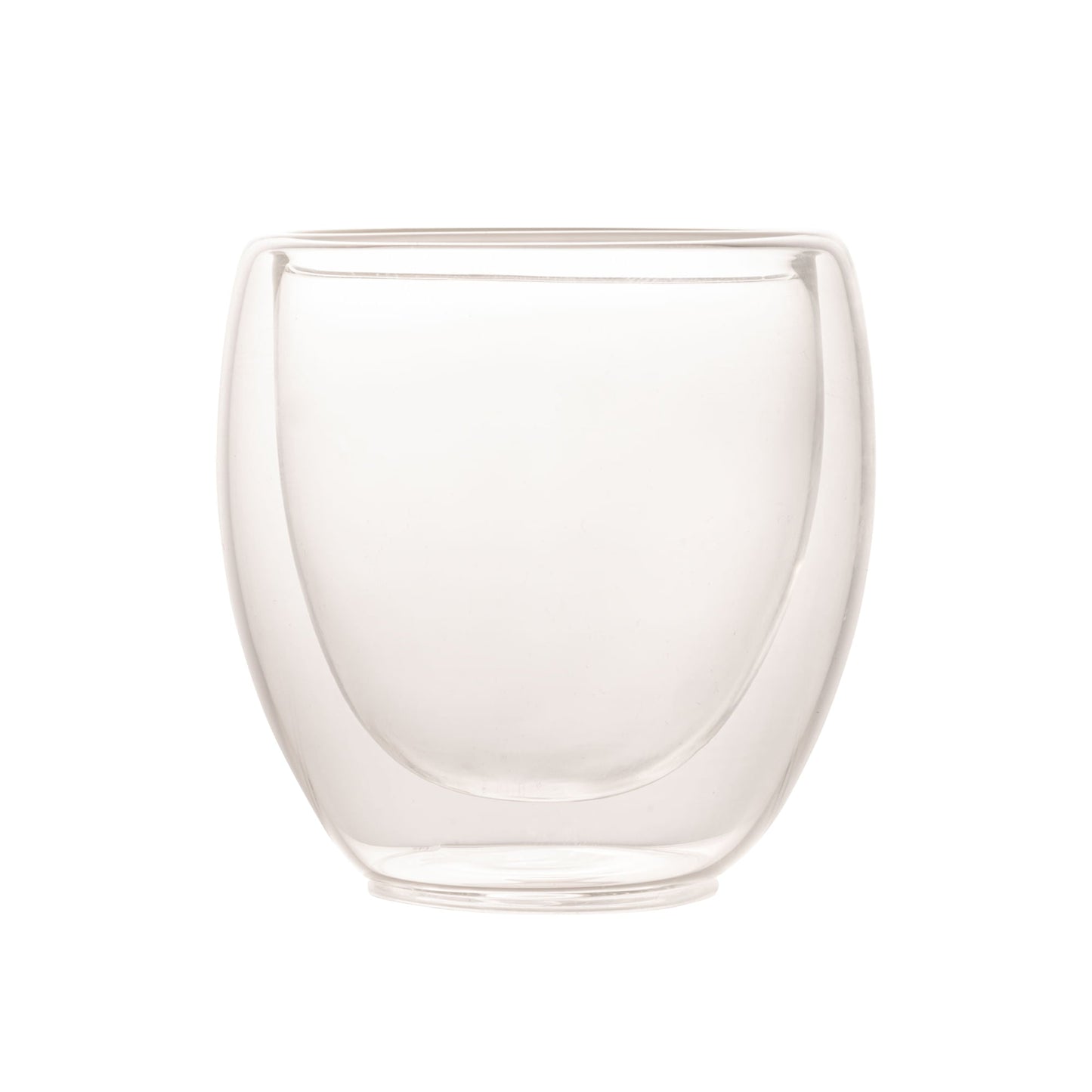 Copo para Café Parede Dupla em Vidro Borossilicato Transparente 70ml