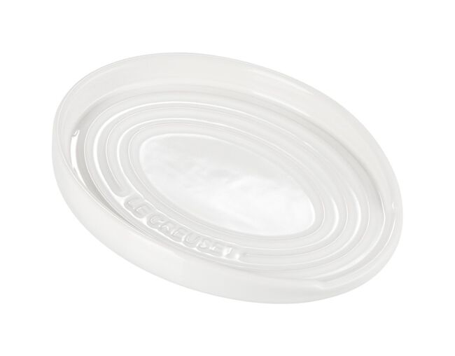 Descanso Oval para Colher Branco Le Creuset