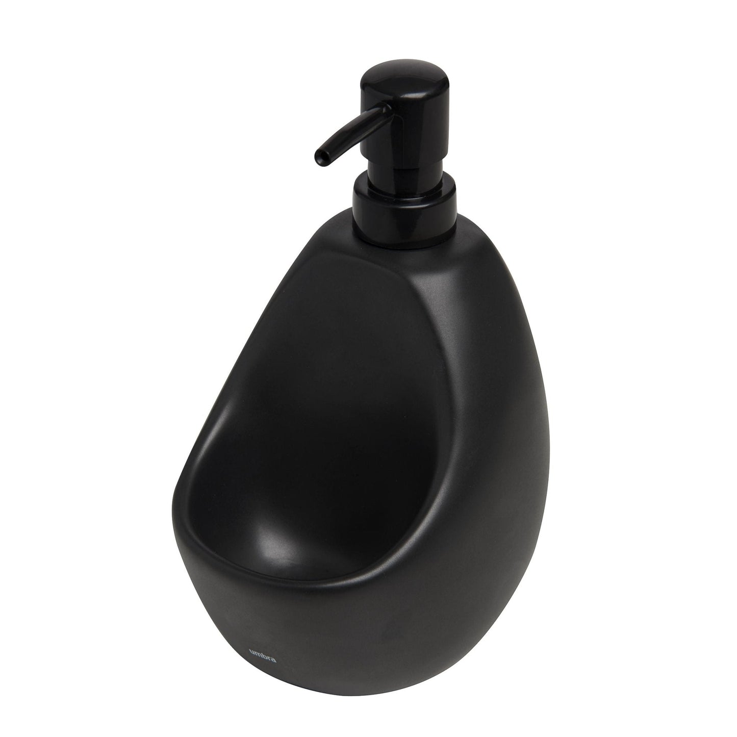 Dispenser Porta Detergente com Esponja Joey Cerâmica Preto 591ml