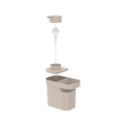 Dispenser Porta Detergente e Organizador Trium Bege 650ml