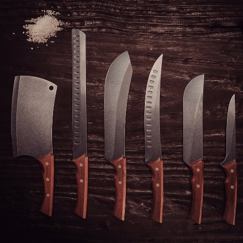 Faca de Carne Churrasco em Aço Inox Black 33,7cm Tramontina