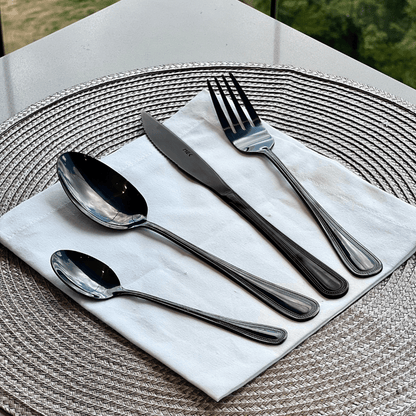 Faqueiro 24 Peças Sicilia em Aço Inox Preto