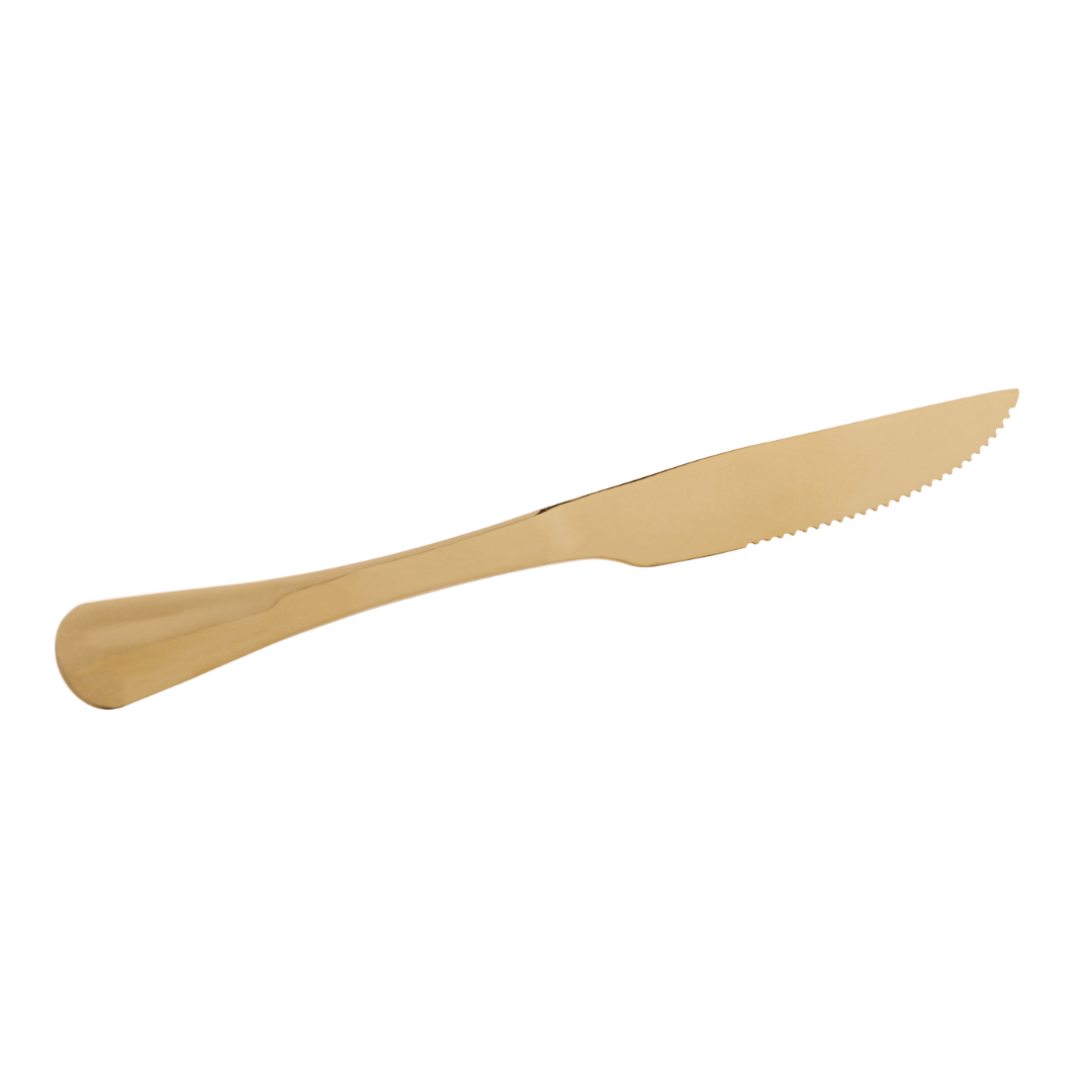 Faqueiro 6 Peças Positano Aço Inox Dourado
