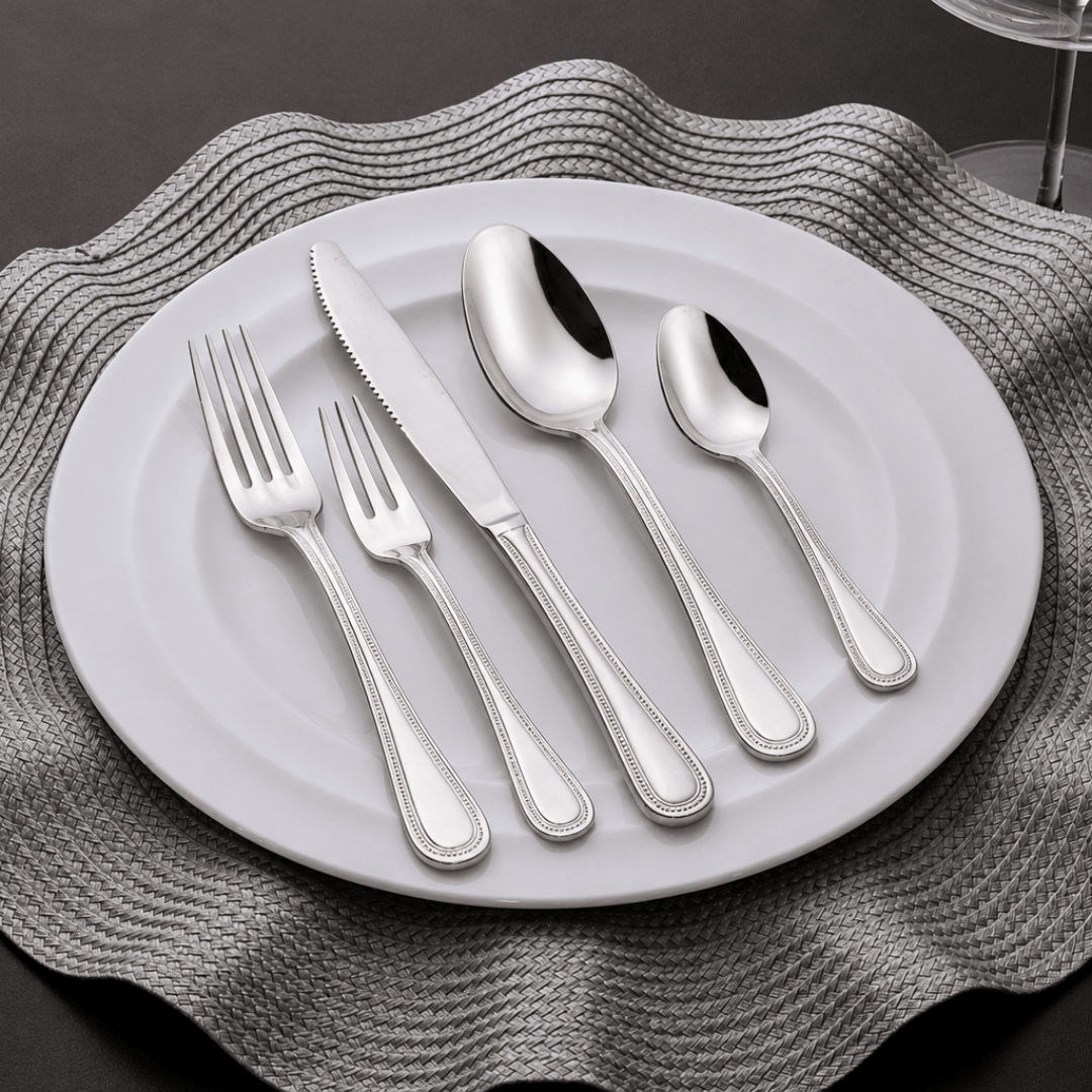 Faqueiro 30 Peças Aço Inox Perola