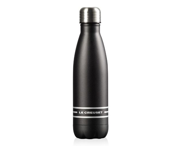 Garrafa de Hidratação em Aço Inox Matte Black 500ml Le Creuset