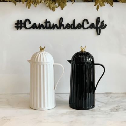 Garrafa Térmica de Plástico Bird Preta 600ml