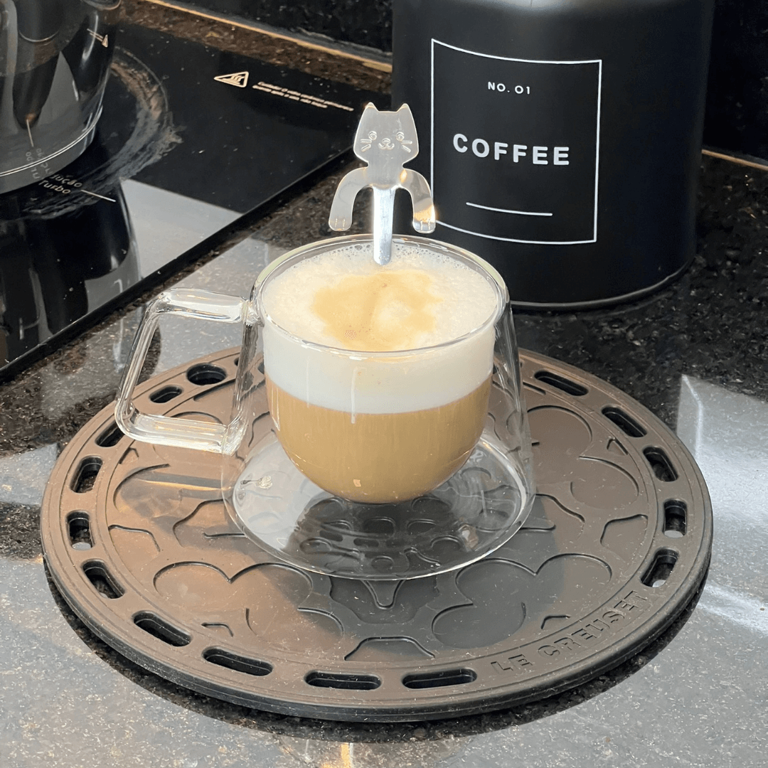 Jogo 2 Xícaras para Café e Chá Parede Dupla Vidro Borossilicato 180ml