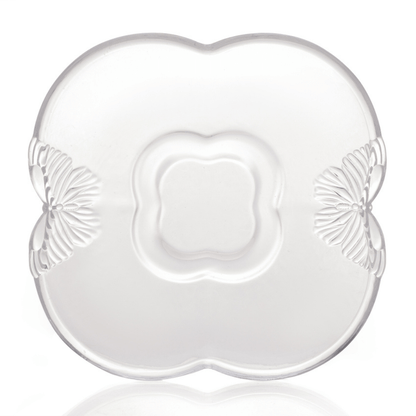 Jogo 4 Xicaras de Café com Pires de Vidro Butterfly 80ml
