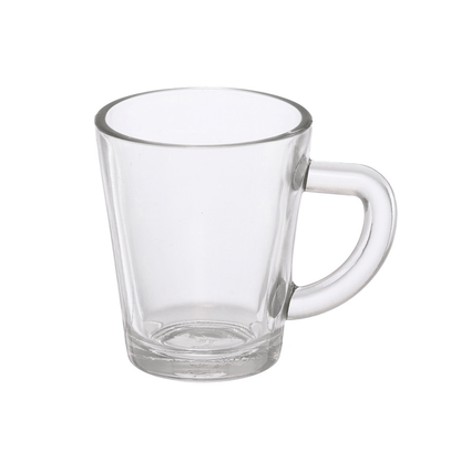 Jogo 6 Canecas de Café Lisa de Vidro 70ml